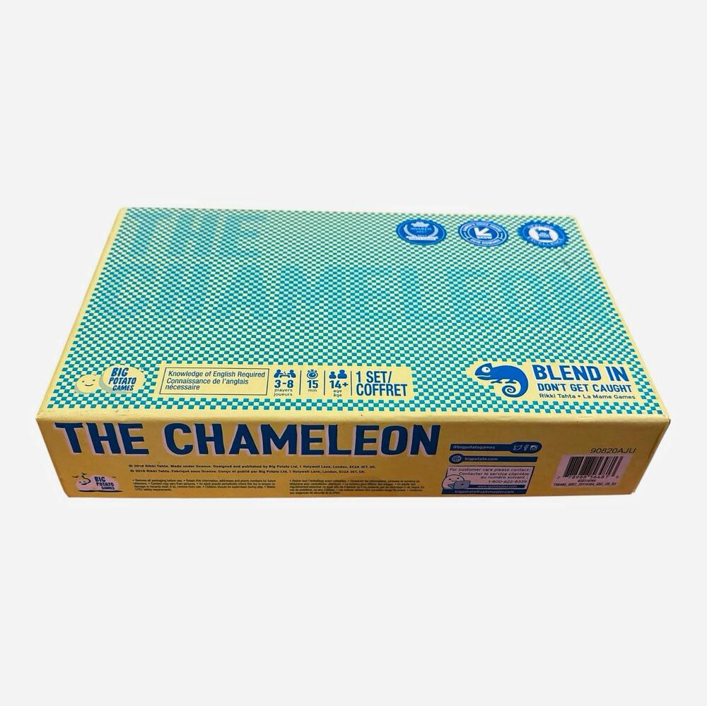 Big Potato Games The Chameleon Word Trivia Board Game, GREAT CONDITION!!